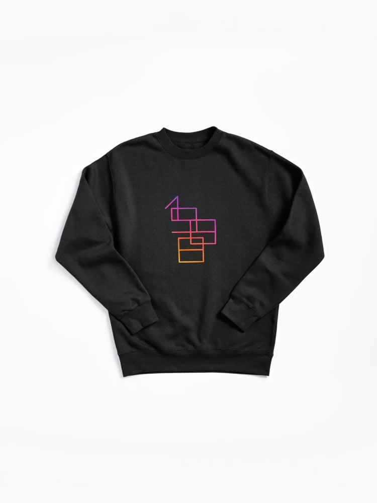 1988 Lines Pullover Sweatshirt Retro Minimalist Geometric Design